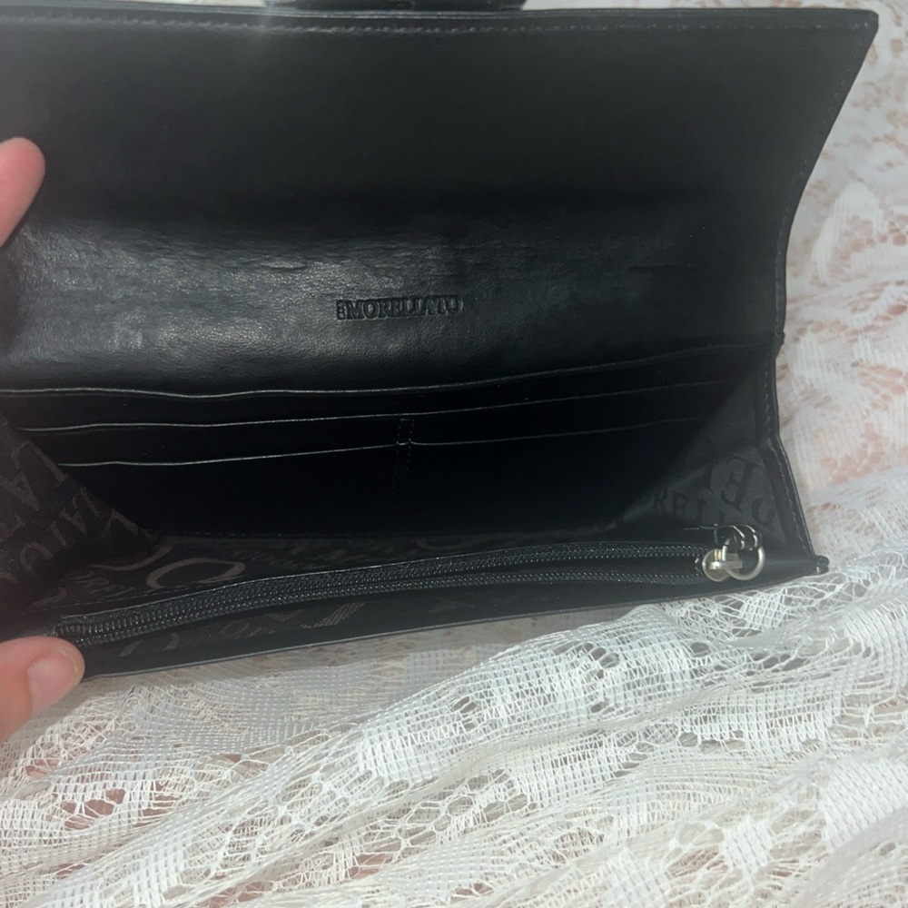 Source Unknown Black Wallets With Silver Hardware - image 2